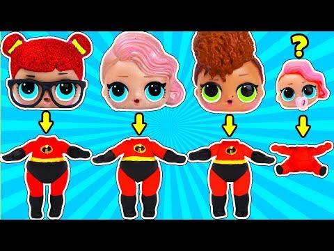 КУКЛЫ лол СЮРПРИЗ Суперсемейка! МУЛЬТИК LOL Surprise! ООАК Incredibles в Видео для детей