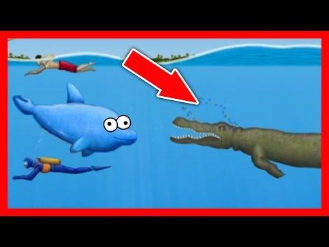 Приключение ГОЛОДНОЙ РЫБЫ #6 ГОЛОДНЫЙ ДЕЛЬФИН Веселая игра как мультик для детей от ДЕТСКИЕ ИГРЫ