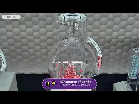 Столото представляет | Лотерея «Спортлото «7 из 49». Тираж № 13840 от 03.02.2022 г.
