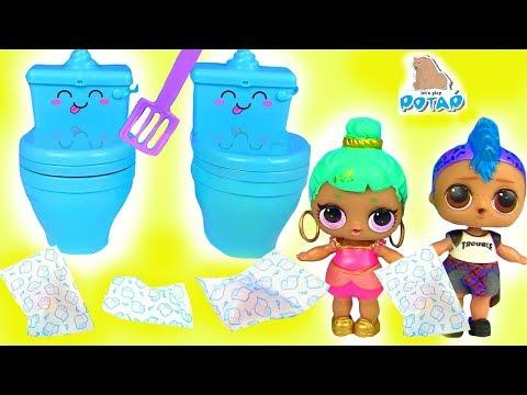 #POOPAROOS Сюрпризы в Туалетной Бумаге! Мультик Куклы Лол Мальчики! Приключения в Туалете