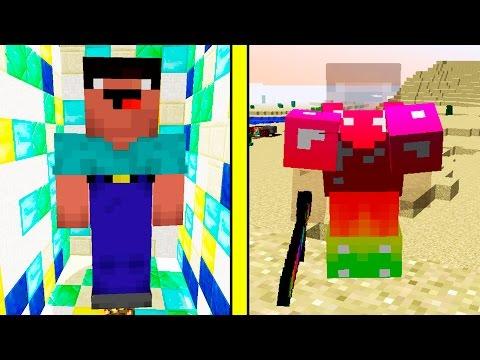 НУБ ПРОТИВ НЕВИДИМКИ В МАЙНКРАФТ ! ТРОЛЛИНГ НУБИКА ЛАКИ БЛОКАМИ В MINECRAFT Мультик Майнкрафт