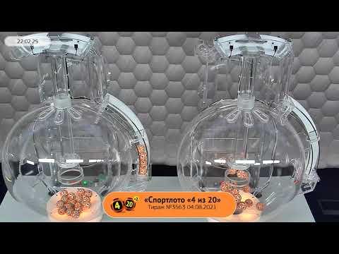 Столото представляет | Лотерея «Спортлото «4 из 20». Тираж №3563  от 04.08.2021 г.