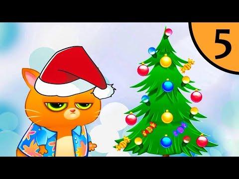 Суровый КОТИК БУБУ #5. Наряжаем ёлку. Мультик ИГРА про котят на Игрули TV