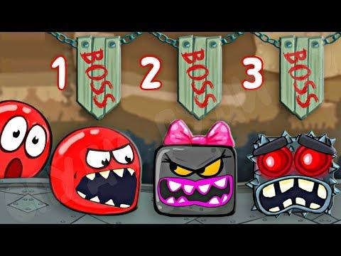 НОВЫЕ МОНСТРЫ ИЗ МАИНКРАФТ КРАСНЫЙ ШАРИК 4 - ПОДЗЕМНЫЕ ХОДЫ мультик игра для детей шар RED BALL 4