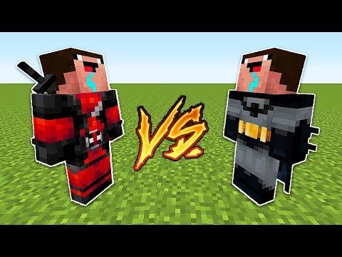 НУБ ДЭДПУЛ ПРОТИВ НУБ БЭТМЕН В МАЙНКРАФТ ! БИТВА СУПЕРГЕРОЕВ MINECRAFT ТРОЛЛИНГ ЗАЩИТА НУБА  МУЛЬТИК