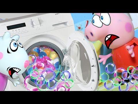 Свинка Пеппа ПОСТИРАЛА ОРБИЗ Мультик из игрушек  Peppa Pig