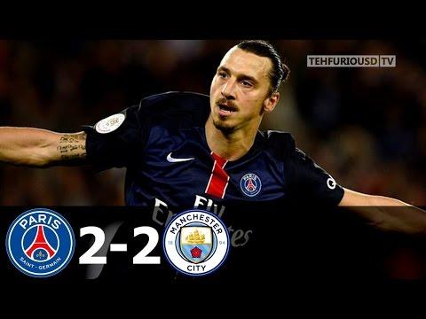 ПСЖ – Манчестер Сити 2-2 - Обзор Матча 06/04/2016 HD