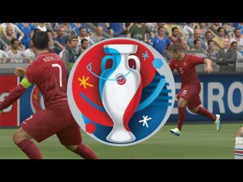 PES2016 Евро 2016 Португария -Исландия №1 2 тайм