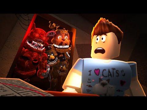 Очень СТРАШНЫЙ ЛИФТ в ROBLOX Злые мультик герои Бэнди Фредди Фнаф  Страшилки в Роблокс от ЕвгенБро