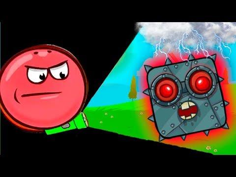 Несносный Красный Шарик - Смотреть ИГРУ как МУЛЬТИК - Red Ball 4 для детей малышей