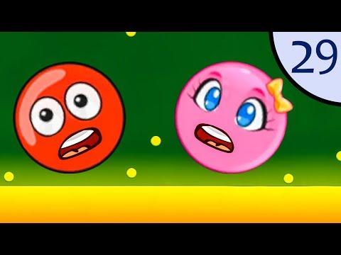 Новый Несносный КРАСНЫЙ ШАР #29. Шарик спасает любимую. Мультик ИГРА New Red Ball 2 на Игрули TV