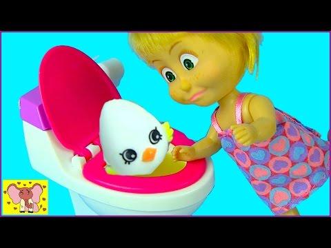 Маша и Медведь Мама Барби НЕ ТРОГАЙ УНИТАЗ МАША! Мультик с куклами для девочек
