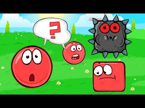 Несносный Красный Шарик - Смотреть ИГРУ как МУЛЬТИК - Red Ball 4 для детей малышей