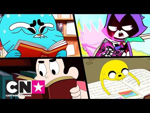 Гамбол + Юные Титаны + Время приключений + Стивена | Книги это весело! | Cartoon Network