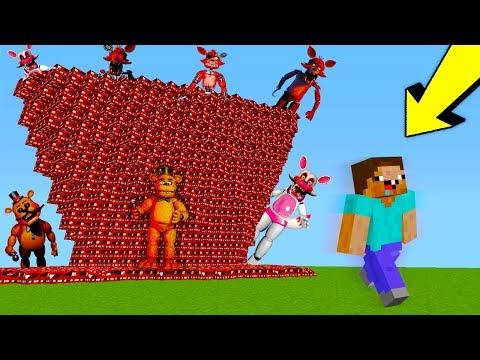 НУБ ПРОТИВ ЦУНАМИ ИЗ АНИМАТРОНИКОВ ФНАФ В МАЙНКРАФТ! КАК ВЫЖИТЬ В MINECRAFT? ТРОЛЛИНГ ЗАЩИТА МУЛЬТИК