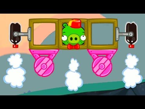 МАШИНКИ Bad Piggies #9 мультик игра как Хот вилс Hot Wheels про тачки. Собираем новую машинку #МК