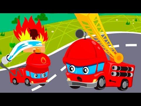 Мультики про машинки. Пожарные машины мультфильм. Мультик песня Анимашка Познавашка Учим цвета