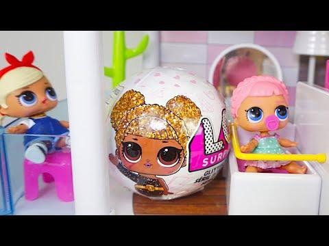 Сюрпризы и куклы лол, распаковываем лол глитер  Мультик с игрушками и куклами  Видео для детей