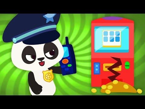 Baby Panda - Brave Policeman Patrols the Street / Funny Cartoon For Kids (S01E07)