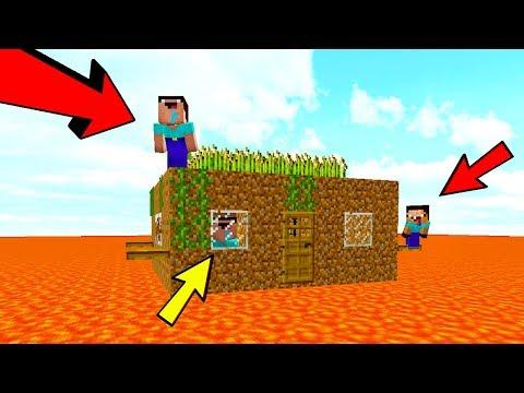 КАК ВЫЖИТЬ НУБАМ В МИРЕ ЛАВЫ НА ДОМЕ В МАЙНКРАФТ? ТРОЛЛИНГ В MINECRAFT | ЗАЩИТА НУБА | МУЛЬТИК