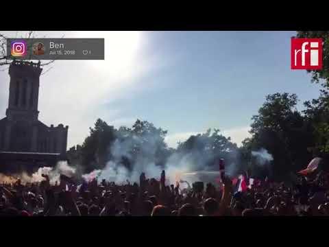 Сумасшествие в Париже!!! Франция - чемпион мира!!!