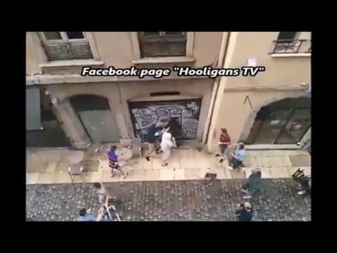 Английские фанаты подрались с французскими в Лионе на Евро-2016