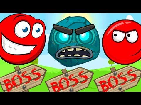 Новый КРАСНЫЙ ШАРИК против ЧЁРНЫХ КВАДРАТОВ и ЗЛЫХ ЖЕЛЕЗНЫХ ПИЛОЧЕК - RED BALL 4 мультик игра детям