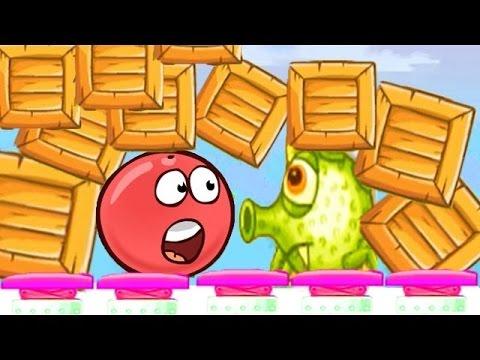 Red Ball - Красный Шарик. ( Part 6 ) Смотреть ИГРУ как МУЛЬТИК для детей малышей онлайн!!!