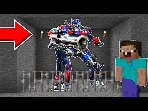 НУБ ПОСАДИЛ ТРАНСФОРМЕР ОПТИМУС В ТЮРЬМУ В МАЙНКРАФТ ! MINECRAFT МУЛЬТИК ПОБЕГ ИЗ ТЮРЬМЫ ТРОЛЛИНГ