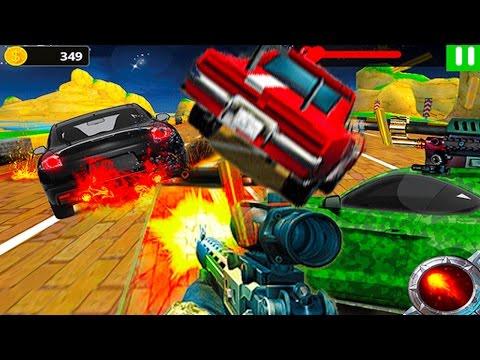 Веселая мультик игра про машинки полицейская гонка стрелялка.Видео для детей