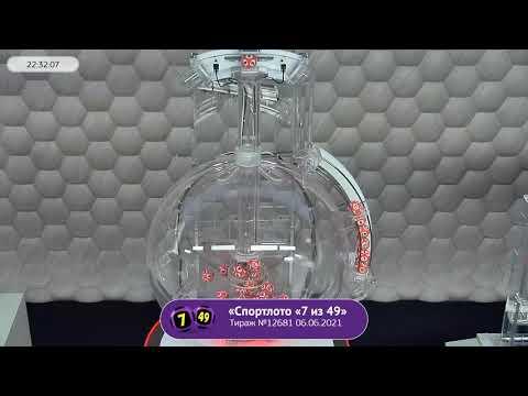 Столото представляет | Лотерея «Спортлото «7 из 49». Тираж № 12681 от 06.06.2021 г.
