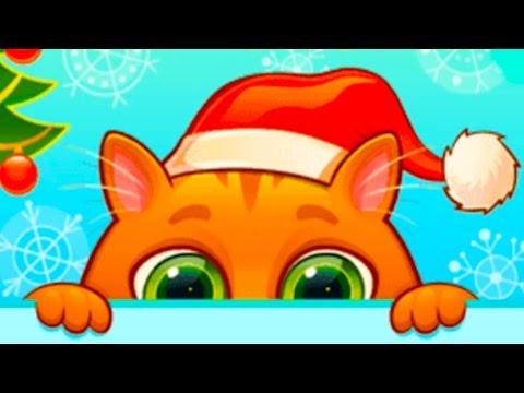 КОТЕНОК БУБУ #44 - НОВОГОДНЕЕ обновление - Виртуальный Котик мультик игра видео для детей #ПУРУМЧАТА