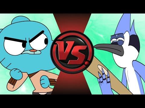 GUMBALL vs MORDECAI! Cartoon Fight Club Episode 109!