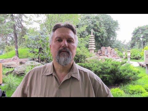Чтение Евангелие Иоанна 17 гл. Архиепископ Сергей Журавлев в киевском парке "Киото" 2018.07.22