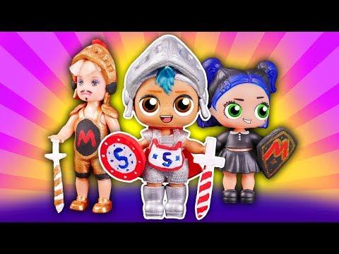 СЕМЕЙКИ СНИКЕРС и МАРС! РЫЦАРСКИЙ ТУРНИР! Куклы Лол Сюрприз Мультик lol families