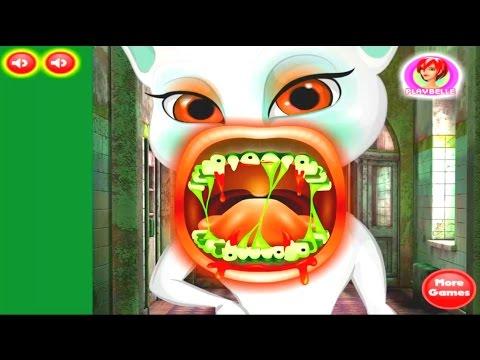 Мультик ИГРА Анжела. Вампир-стоматолог Angela. Vampire dentist game cartoon