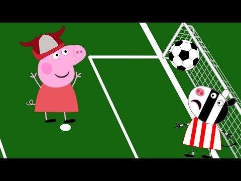 Свинка Пеппа играет в ФУТБОЛ Мультик анимация Новые серии Peppa pig Cartoon for kids