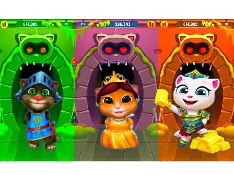 МОЙ ГОВОРЯЩИЙ ТОМ  БЕГ ЗА ЗОЛОТОМ #75 МУЛЬТИК ПРО КОТИКОВ  мультик игра УШАСТИК KIDS