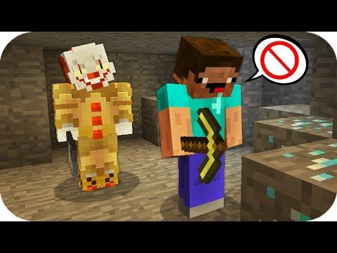 НУБ ЗАТРОЛЛЕН НЕВИДИМЫМ ПРО КЛОУНОМ ОНО ПЕННИВАЙЗ В МАЙНКРАФТ ! ТРОЛЛИНГ MINECRAFT Мультик