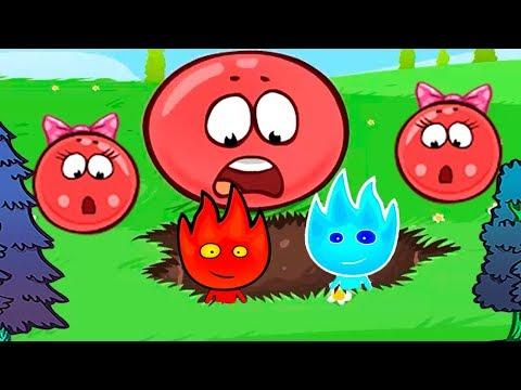 Несносный Красный Шарик - Смотреть ИГРУ как МУЛЬТИК - Red Ball 4 для детей малышей