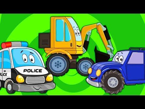 Мультик для Детей Учим Цвета - Развивающие и обучающие мультики про машинки