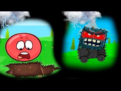 Несносный Красный Шарик - Смотреть ИГРУ как МУЛЬТИК - Red Ball 4 для детей малышей