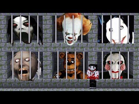 ДЖЕФФ УБИЙЦА И НУБ ПОСАДИЛИ ВСЕХ МОНСТРОВ В ТЮРЬМУ В MINECRAFT ! МУЛЬТИК БИТВА ТРОЛЛИНГ В МАЙНКРАФТ