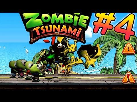 Zombie Tsunami #4 Продолжаем кушать МОЗГИ. Игра как мультик про зомби