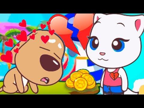 ТОМ БЕГ ЗА СЛАДОСТЯМИ #21 мультик игра для детей ГОВОРЯЩИЙ мини ТОМ и КОШКА АНЖЕЛА видео для малышей