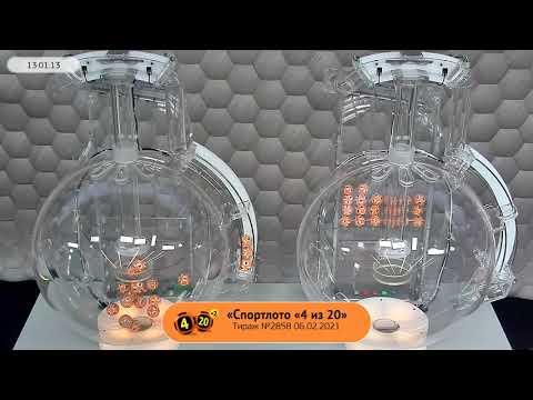 Столото представляет | Лотерея «Спортлото «4 из 20». Тираж №2858 от 06.02.2021 г.