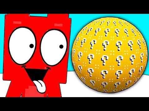 ЖЕЛЕЙНЫЙ МИШКА ПРОТИВ КРУГЛЫЙ БЛОК ИЗ ЛАКИ БЛОКОВ В МАЙНКРАФТ ~ МУЛЬТИК MINECRAFT ! МЕДВЕДЬ НУБ