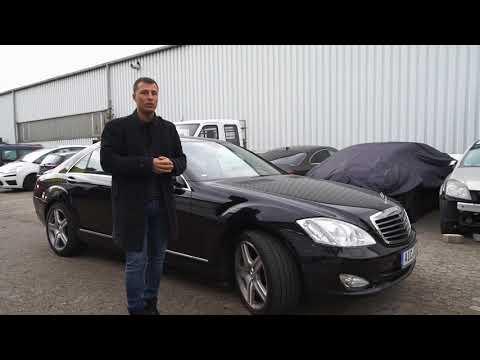 Авария с Mercedes Benz S320 W221 в Германии.