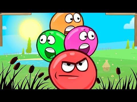 КРАСНЫЙ ШАР против ТОМА, Анджелы, Хэнка - Смотреть ИГРУ как МУЛЬТИК - Red Ball 4 для детей малышей
