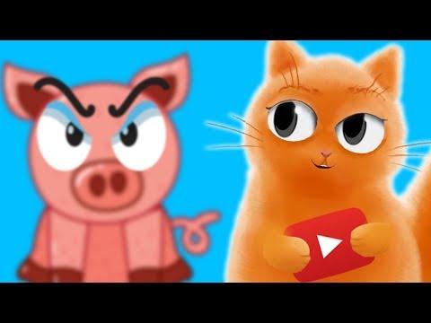 ЧИТАЕМ МЫСЛИ СВИНКИ | Мультик для детей с веселым котом Джемом!